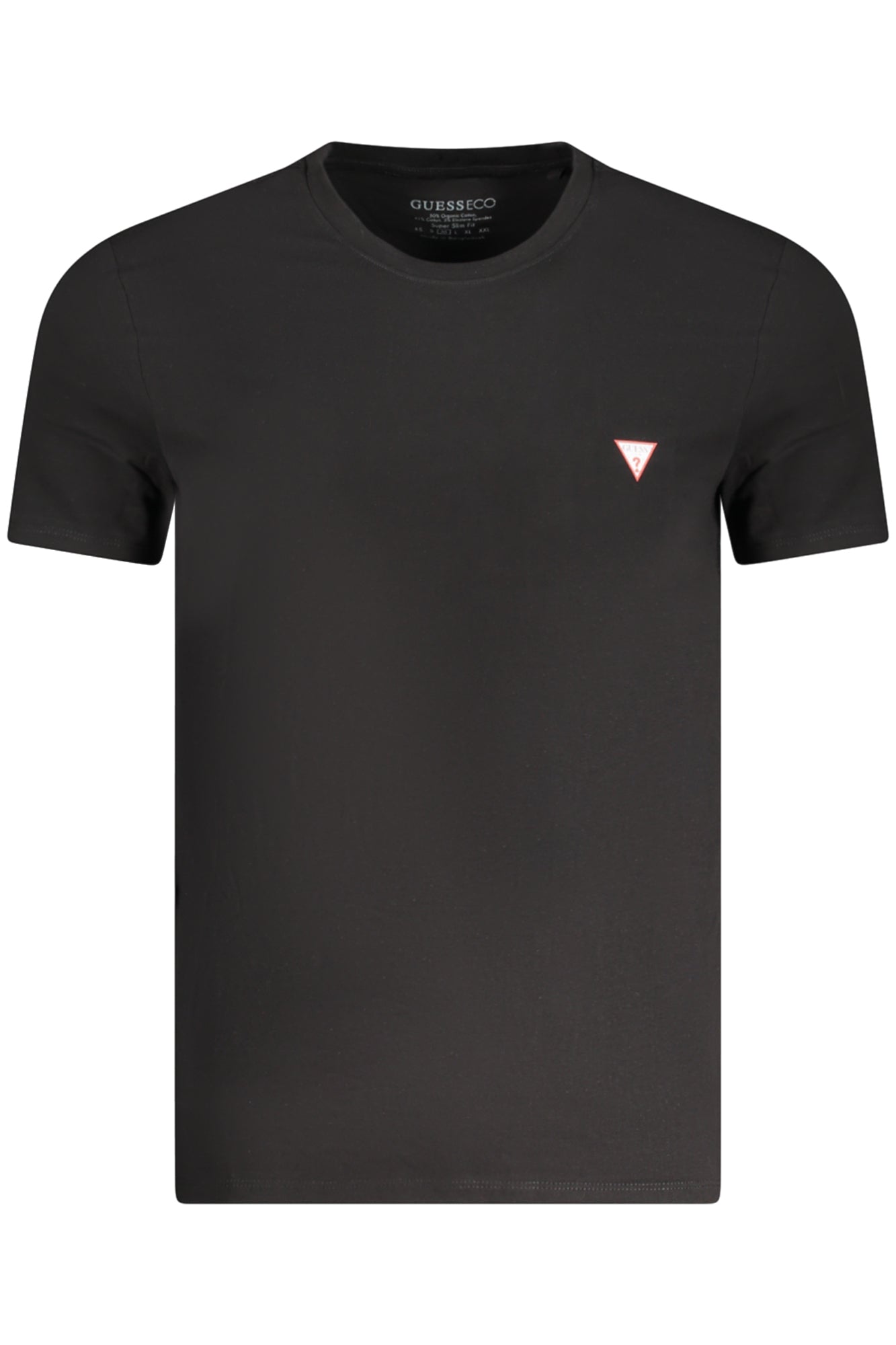 GUESS JEANS SHORT SLEEVE T-SHIRT MEN BLACK