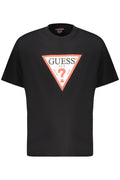 GUESS JEANS MEN'S SHORT-SLEEVED T-SHIRT BLACK
