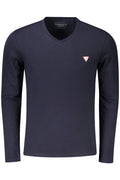 GUESS JEANS LONG SLEEVE T-SHIRT MEN BLUE