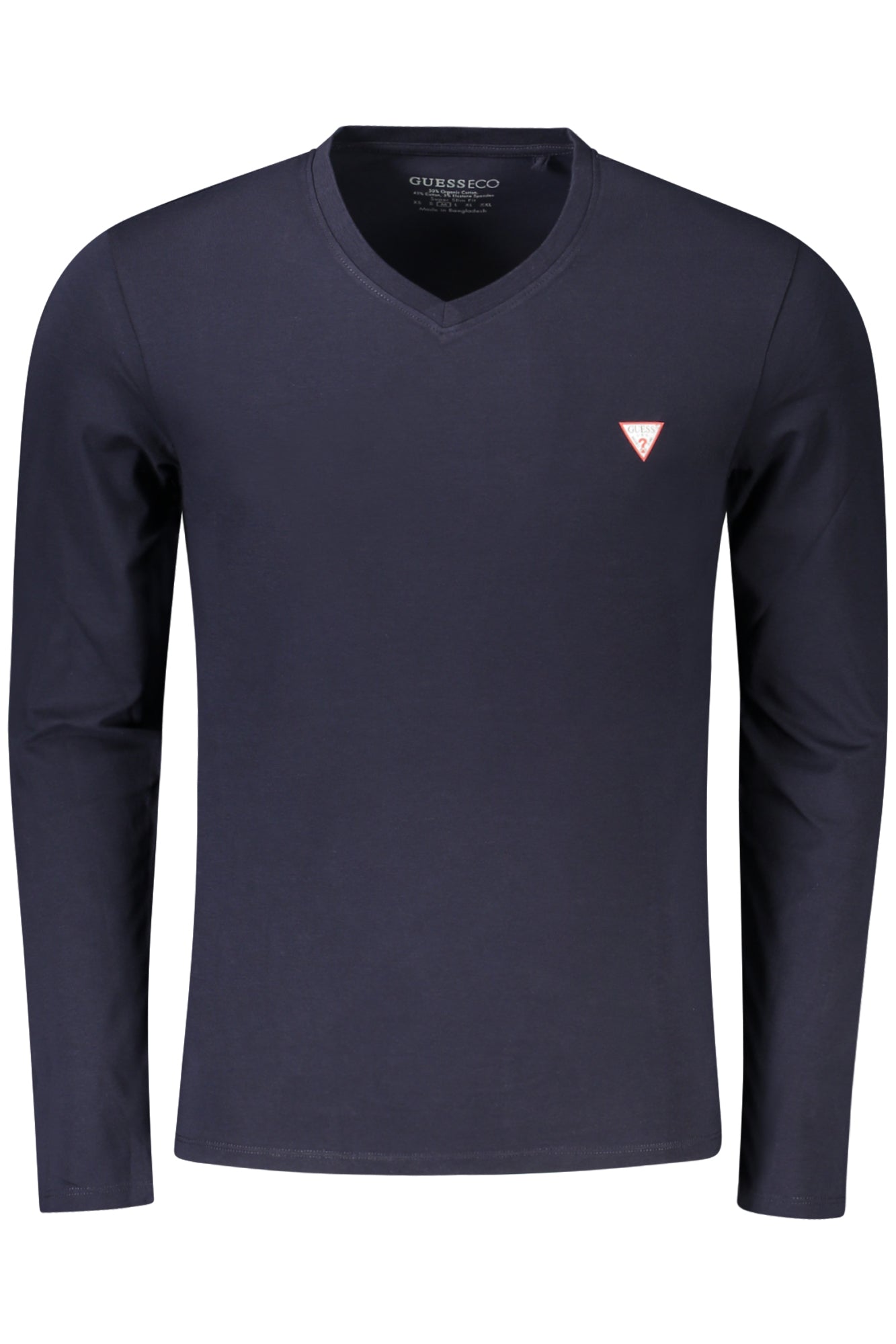 GUESS JEANS LONG SLEEVE T-SHIRT MEN BLUE