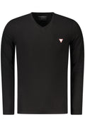 GUESS JEANS LONG SLEEVE T-SHIRT MEN BLACK