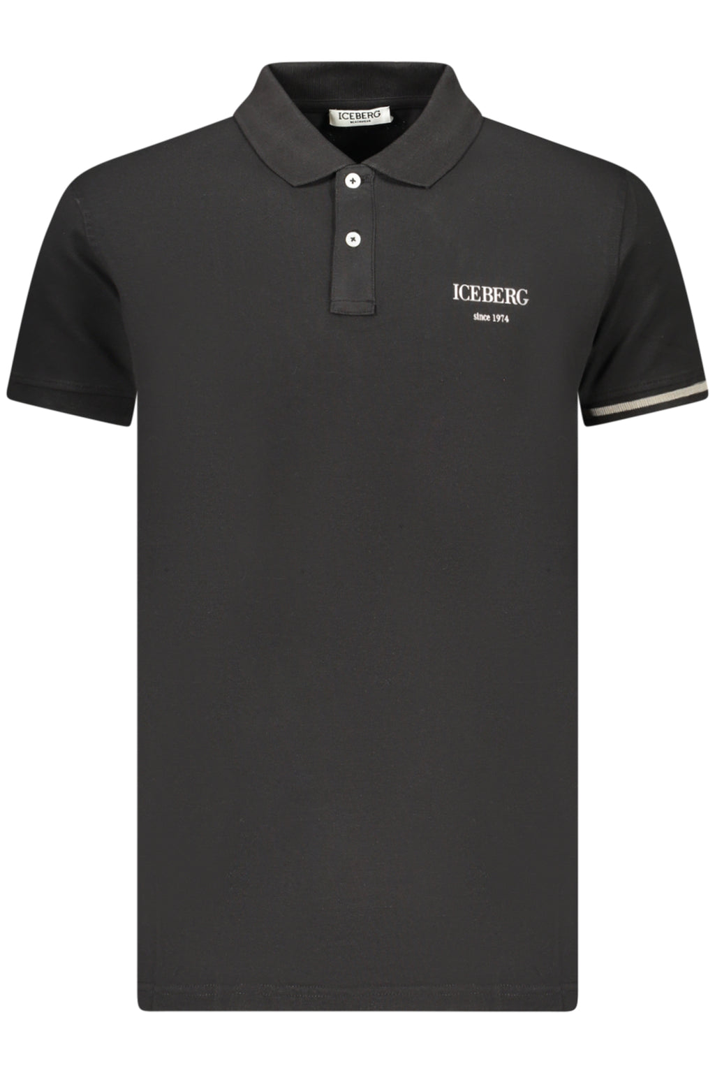 ICEBERG MEN'S SHORT-SLEEVE POLO SHIRT BLACK