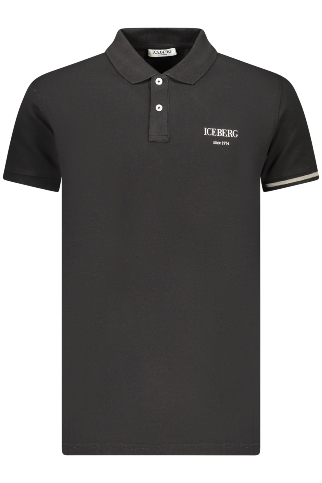 ICEBERG MEN'S SHORT-SLEEVE POLO SHIRT BLACK