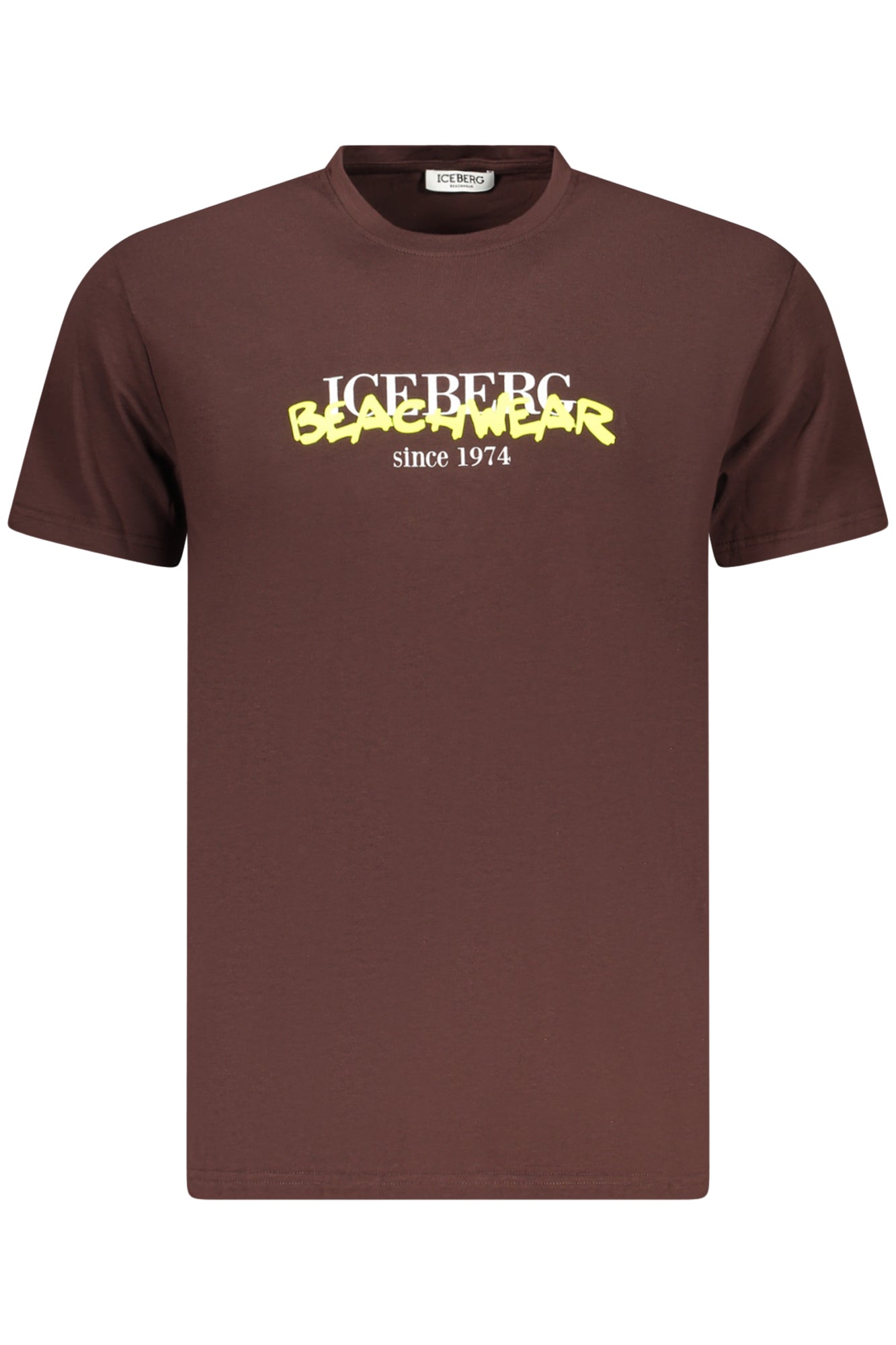 ICEBERG MEN'S SHORT-SLEEVE T-SHIRT, BROWN