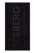 ICEBERG MEN'S BLACK BEACH TOWEL