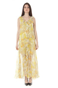 JOHN GALLIANO LONG YELLOW WOMAN DRESS
