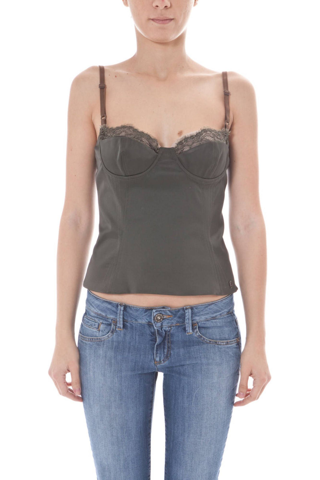 JOHN GALLIANO GREEN WOMEN'S TOP