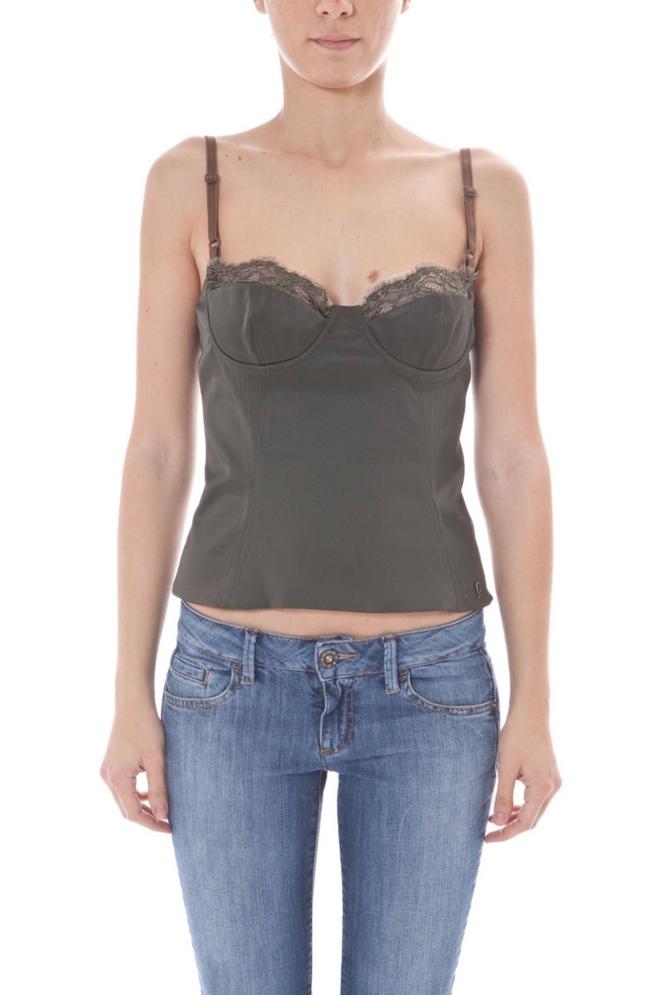 JOHN GALLIANO GREEN WOMEN'S TOP