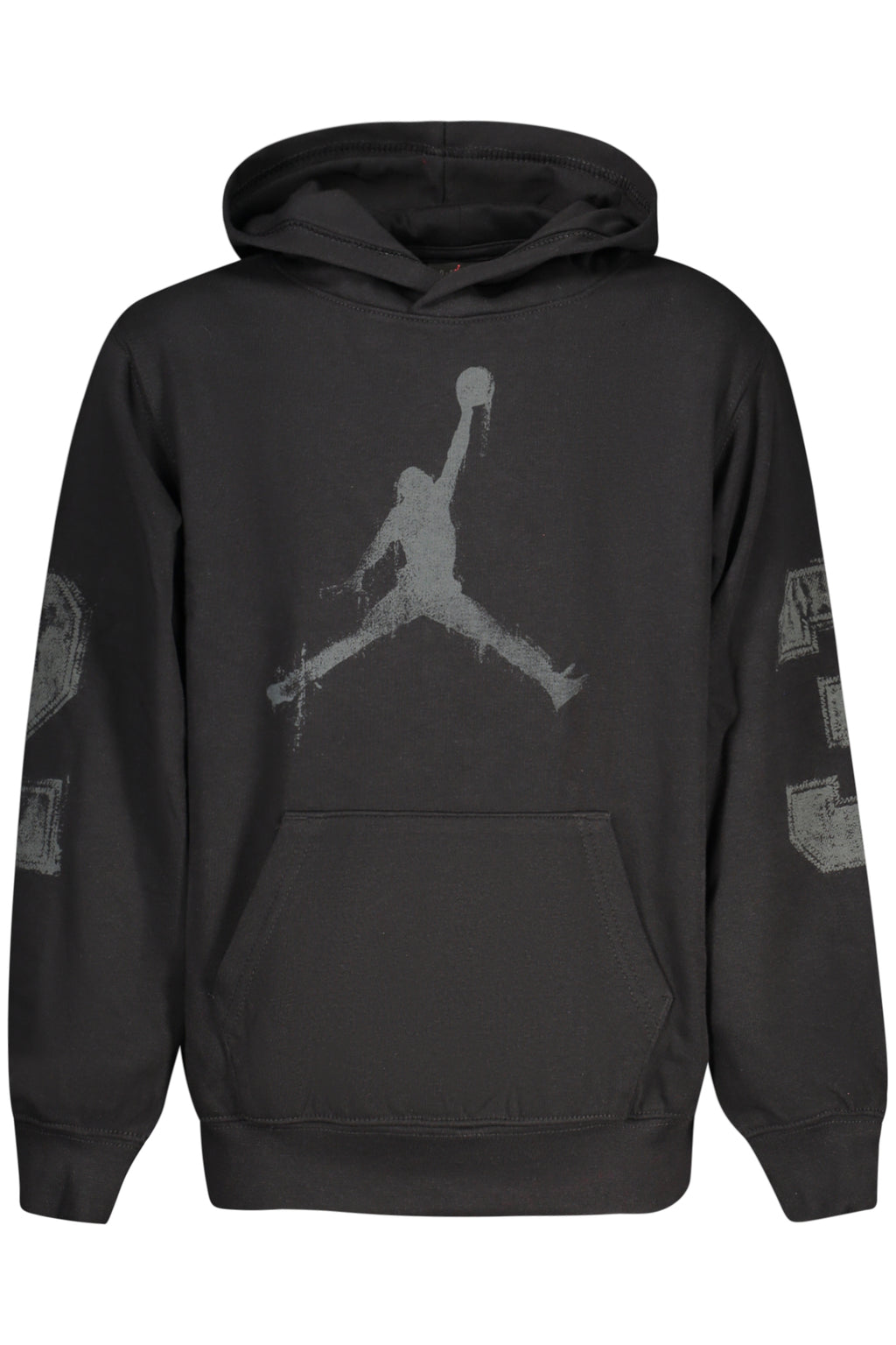 JORDAN KIDS' BLACK ZIP-UP SWEATSHIRT