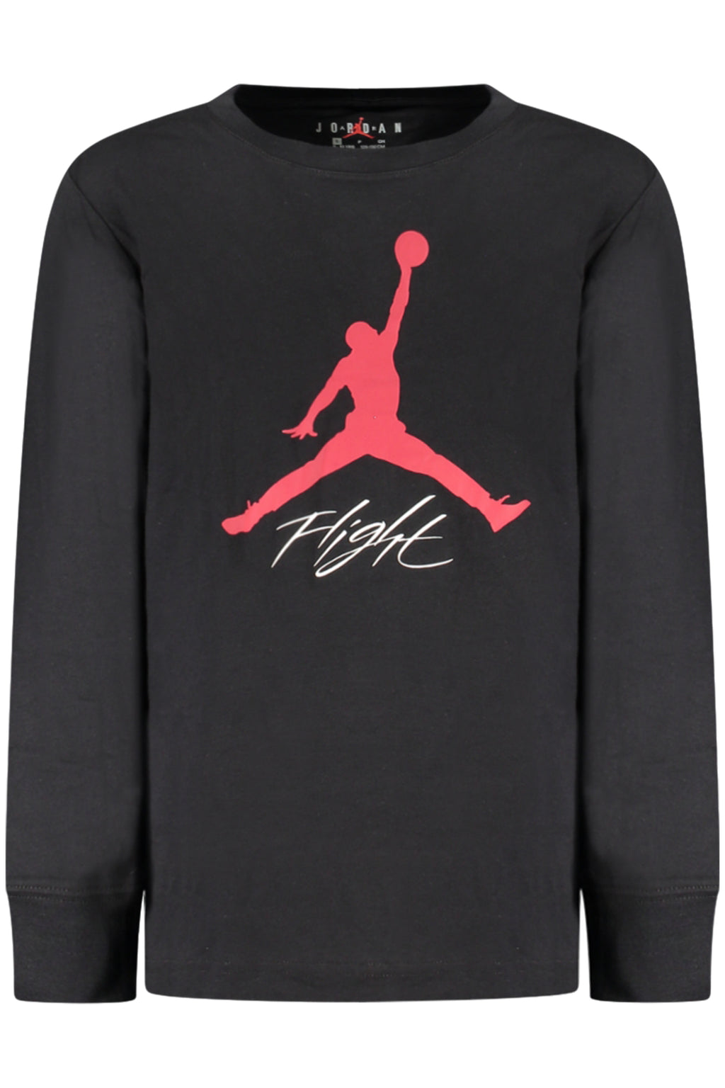 JORDAN LONG-SLEEVED T-SHIRT FOR KIDS, BLACK