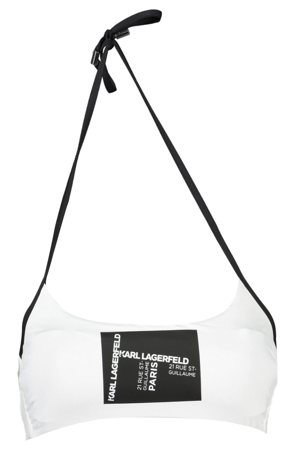 KARL LAGERFELD BEACHWEAR SWIMSUIT TOP WOMEN WHITE