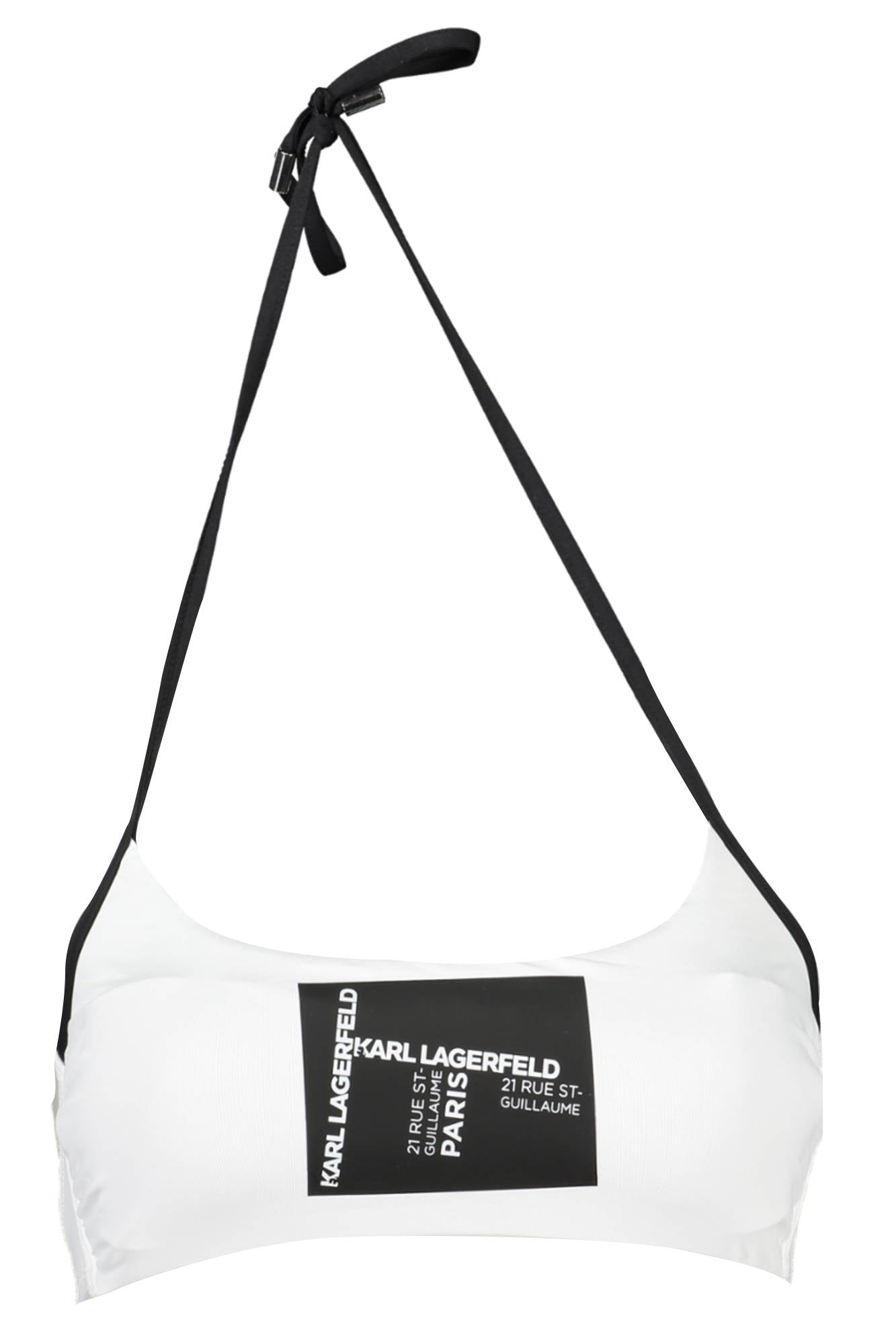 KARL LAGERFELD BEACHWEAR SWIMSUIT TOP WOMEN WHITE