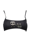 KARL LAGERFELD BEACHWEAR SWIMSUIT TOP WOMEN BLACK