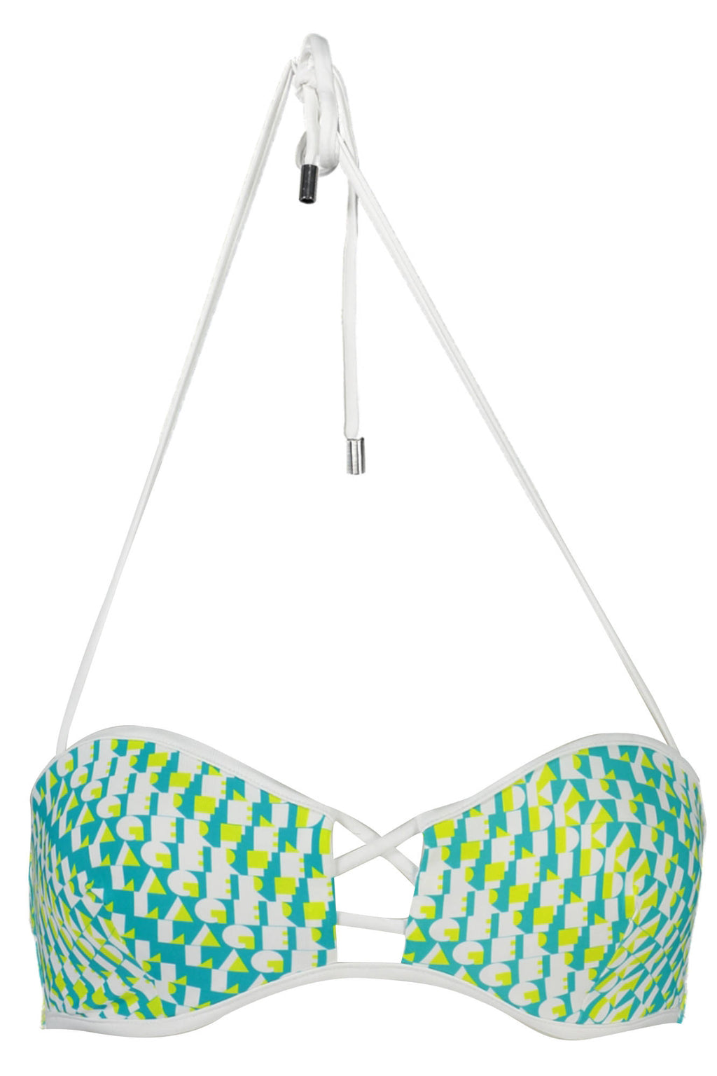 KARL LAGERFELD BEACHWEAR SWIMSUIT TOP WOMEN GREEN