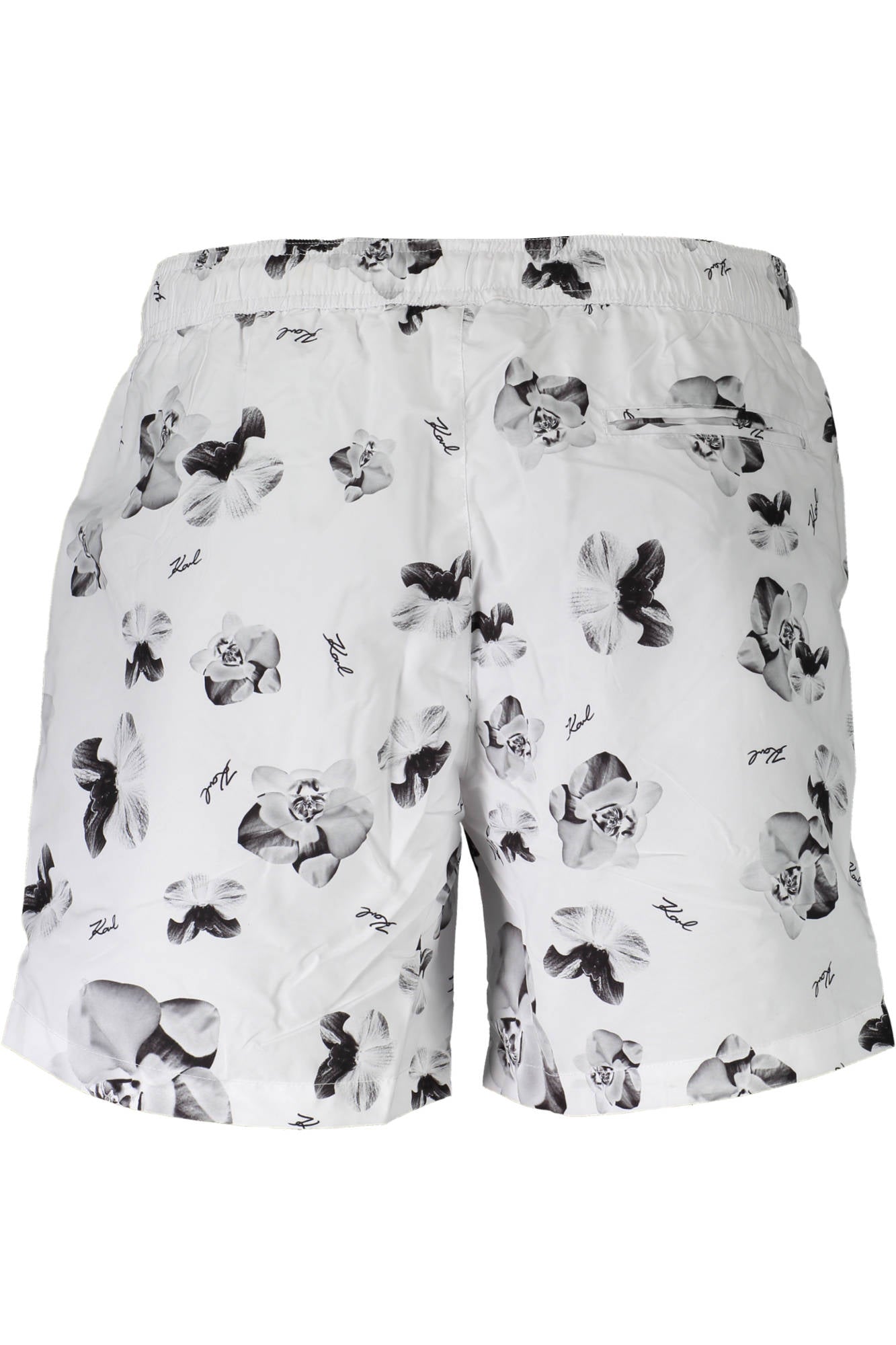 KARL LAGERFELD BEACHWEAR SWIMSUIT BOTTOM MEN WHITE