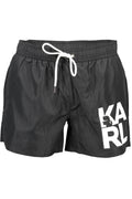 KARL LAGERFELD BEACHWEAR SWIMSUIT BLACK MEN'S BOTTOM