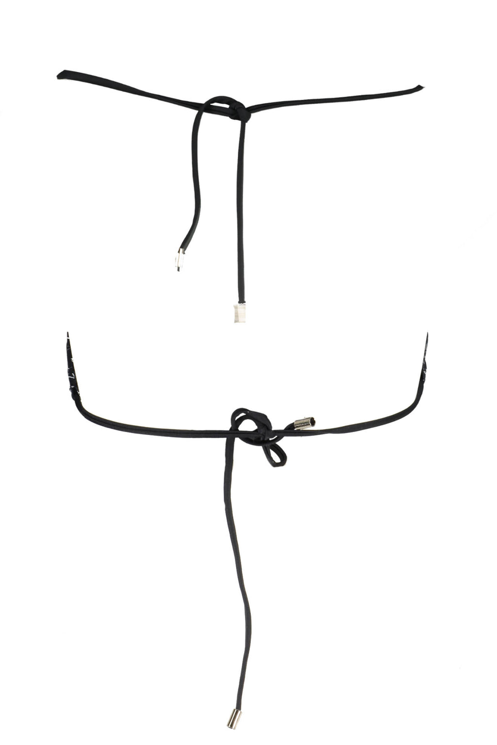 KARL LAGERFELD SWIMSUIT PARTS ABOVE WOMAN BLACK