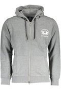 LA MARTINA MEN'S GRAY ZIPPED SWEATSHIRT