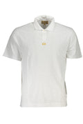 LA MARTINA MEN'S WHITE SHORT SLEEVED POLO SHIRT
