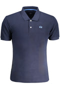 LA MARTINA MEN'S BLUE SHORT SLEEVED POLO SHIRT