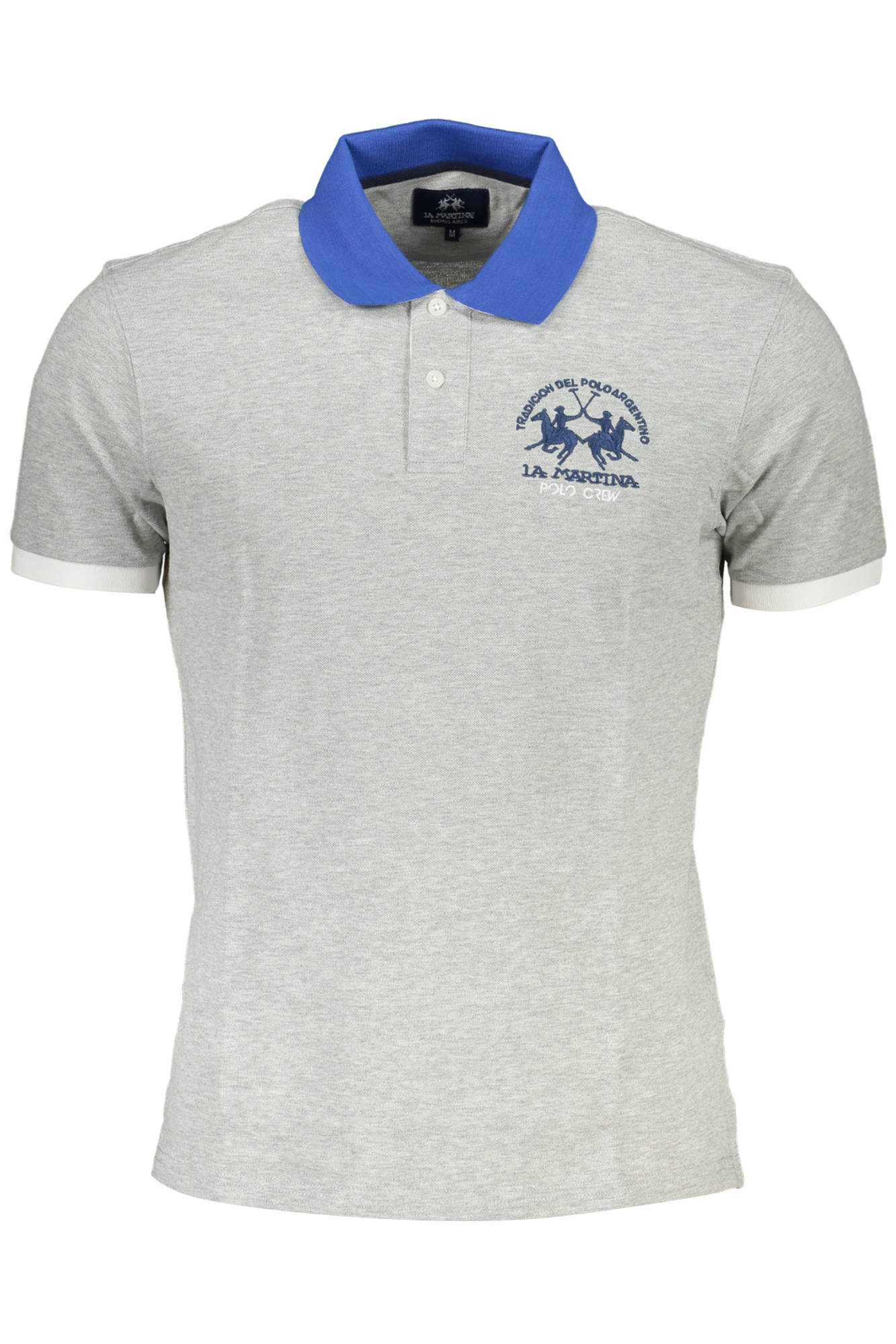 LA MARTINA MEN'S SHORT SLEEVE POLO GREY