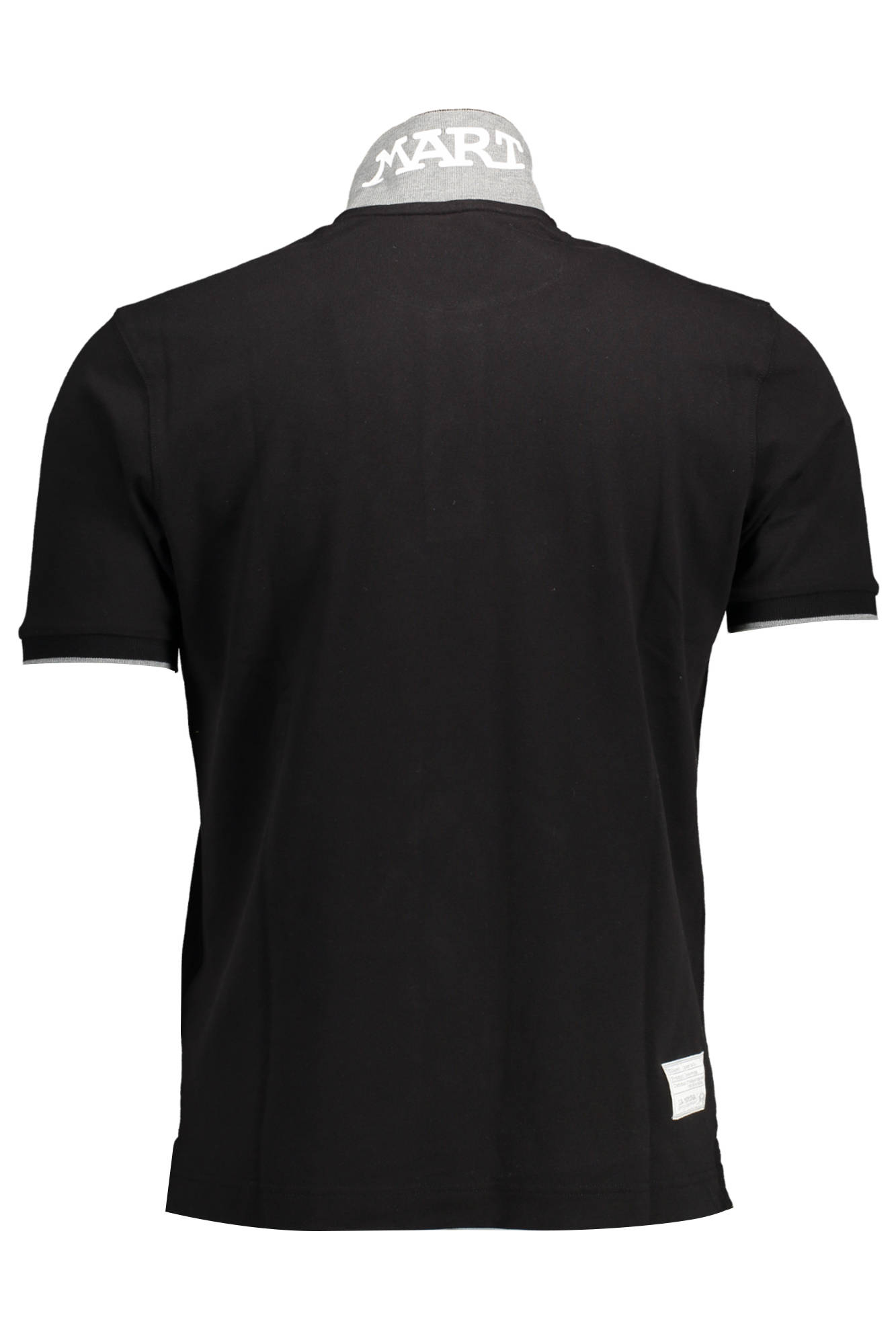 LA MARTINA MEN'S BLACK SHORT SLEEVED POLO SHIRT