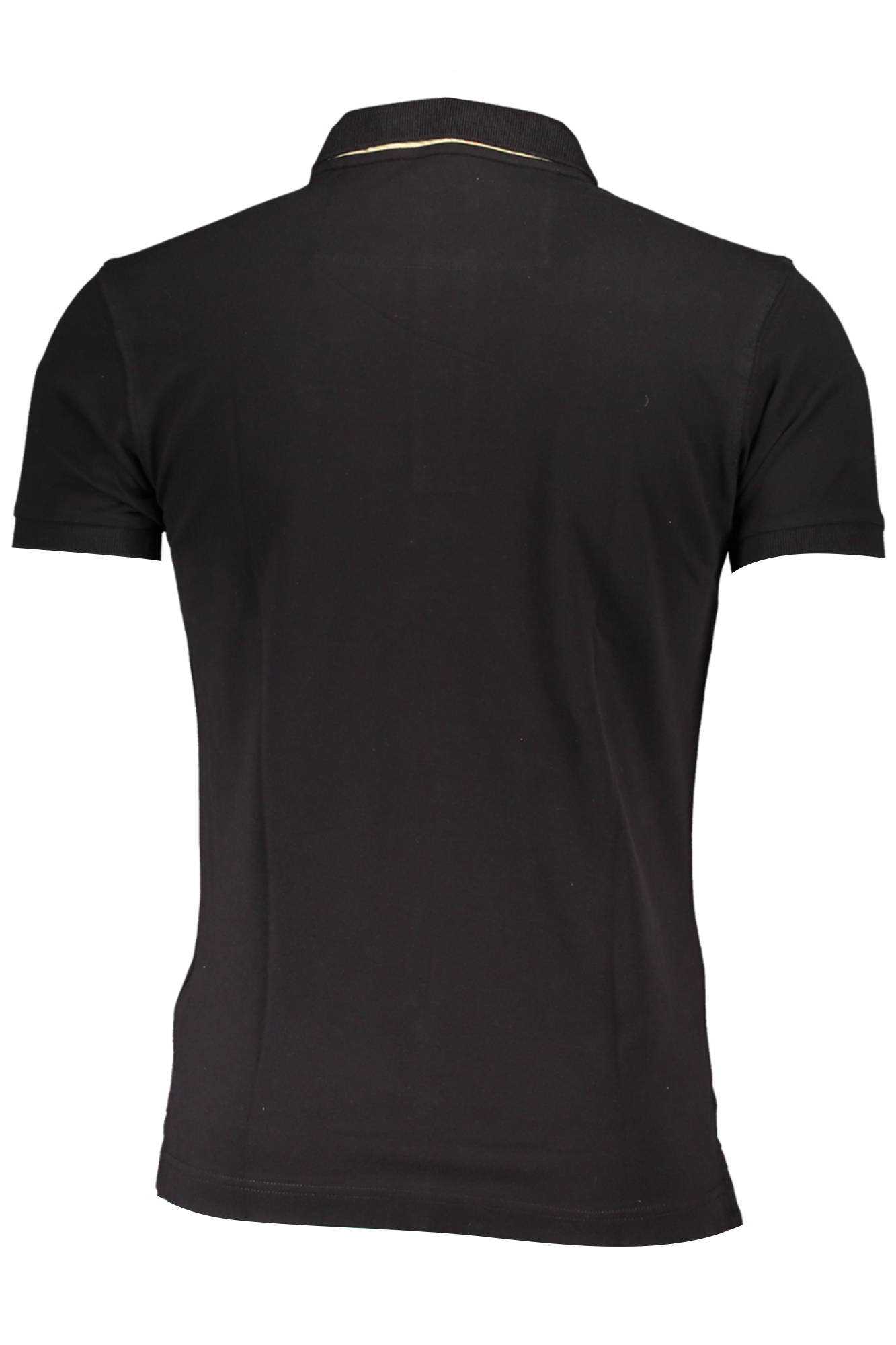LA MARTINA MEN'S BLACK SHORT SLEEVED POLO SHIRT