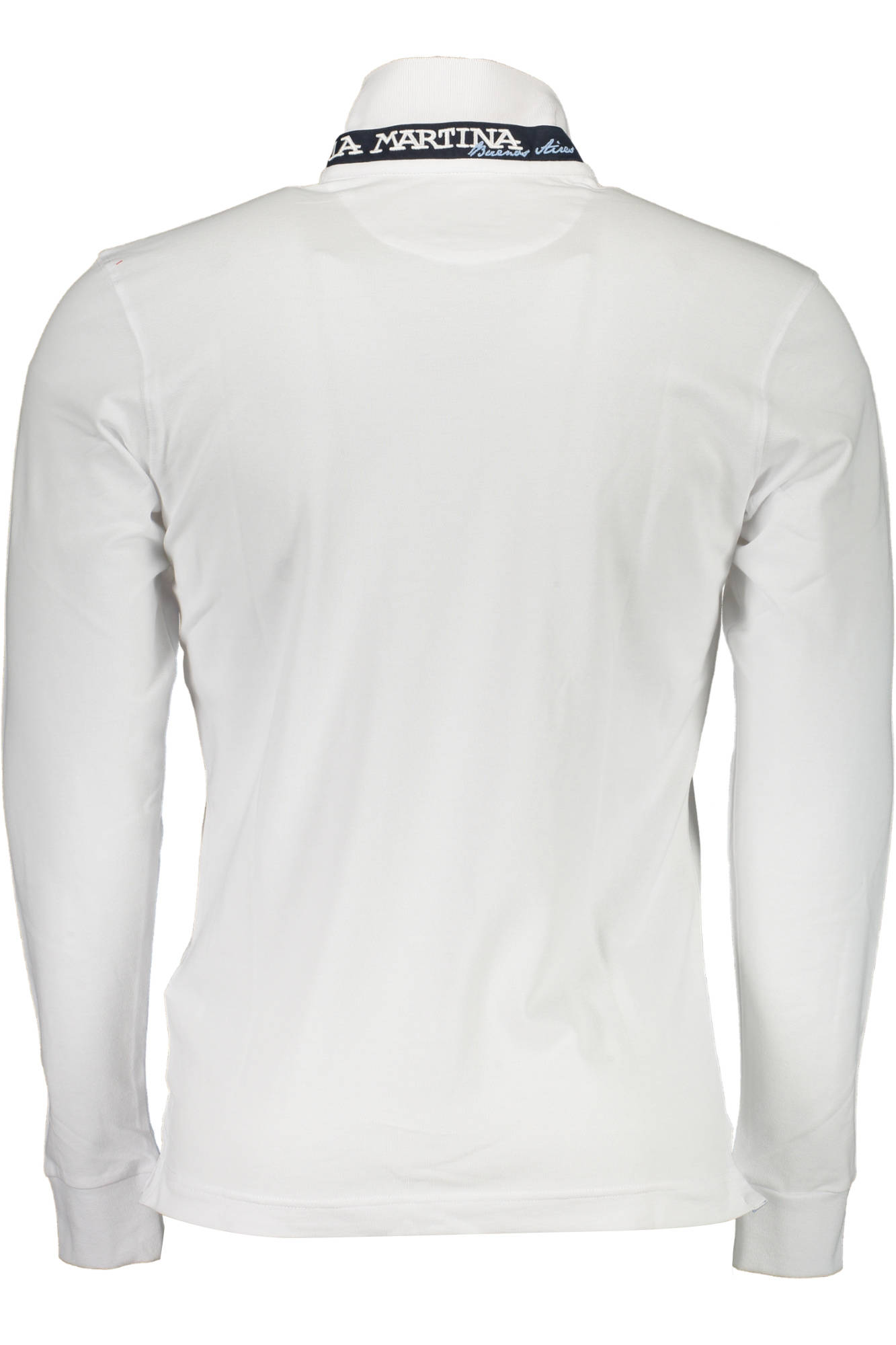 LA MARTINA MEN'S WHITE LONG SLEEVE POLO SHIRT
