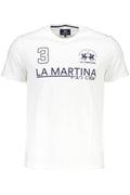 LA MARTINA MEN'S SHORT SLEEVE T-SHIRT WHITE