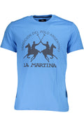 LA MARTINA MEN'S SHORT SLEEVE T-SHIRT BLUE