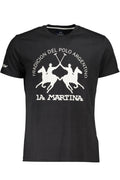 LA MARTINA MEN'S SHORT SLEEVE T-SHIRT BLACK