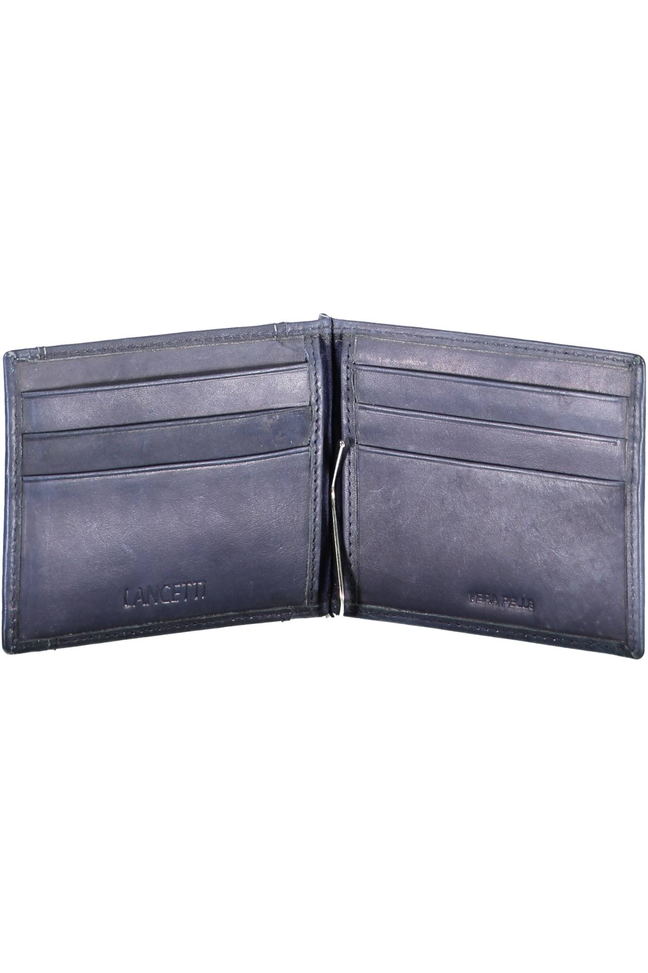LANCETTI MEN'S WALLET BLUE