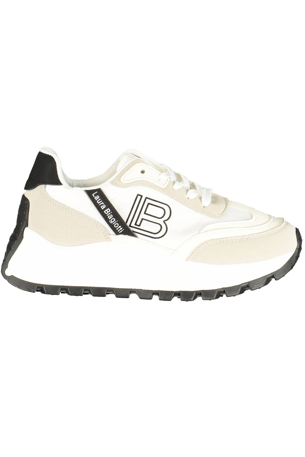 LAURA BIAGIOTTI WOMEN'S WHITE SPORTS SHOES