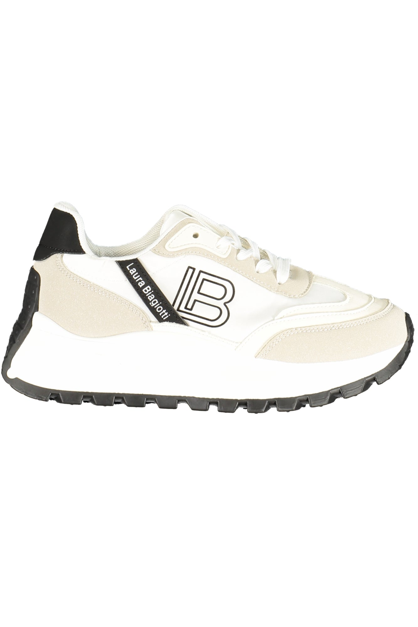 LAURA BIAGIOTTI WOMEN'S WHITE SPORTS SHOES