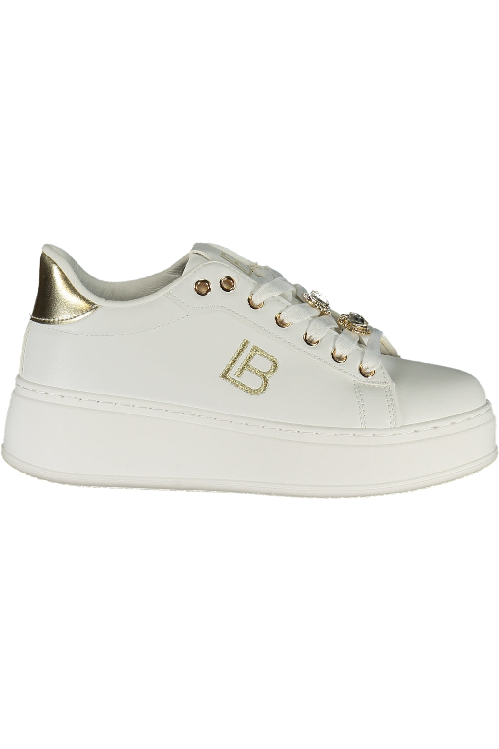 LAURA BIAGIOTTI WOMEN'S WHITE SPORTS SHOES