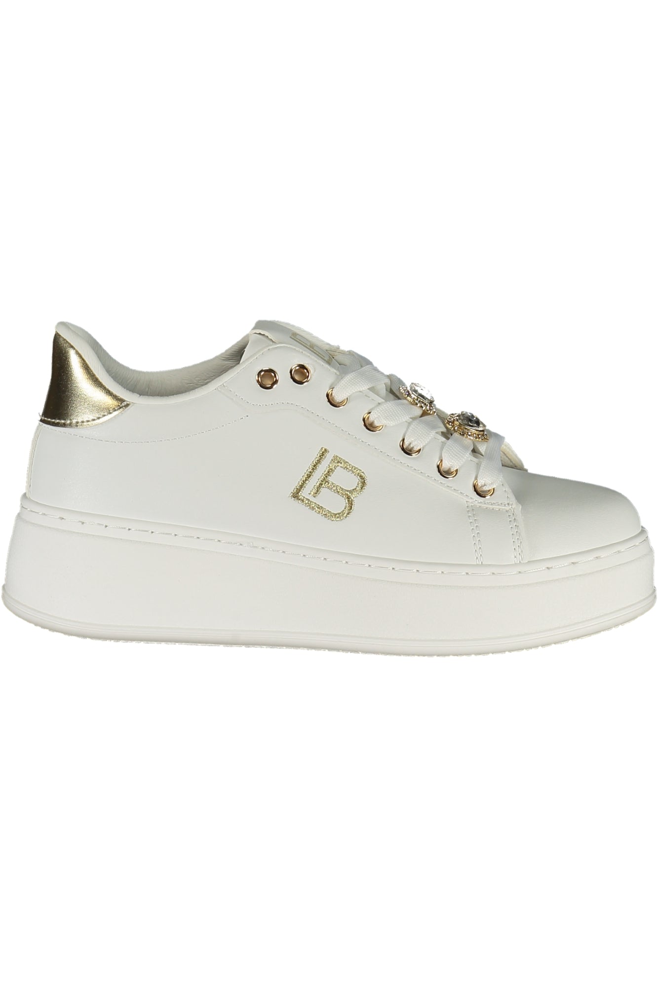 LAURA BIAGIOTTI WOMEN'S WHITE SPORTS SHOES
