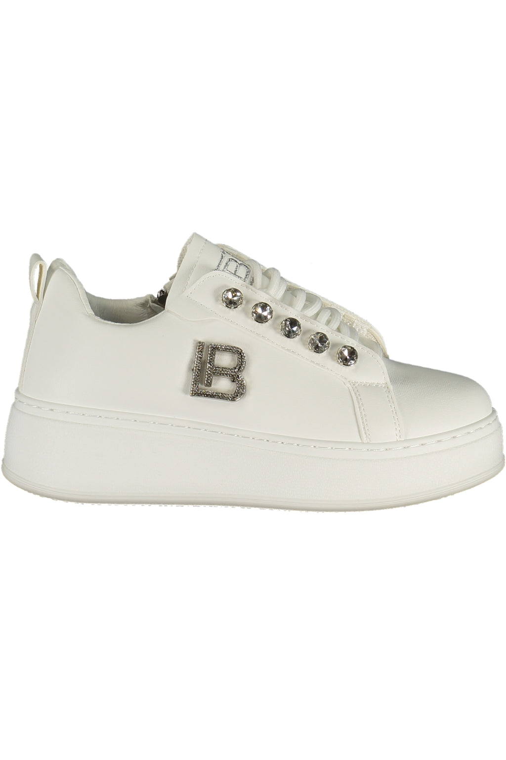 LAURA BIAGIOTTI WOMEN'S WHITE SPORTS SHOES