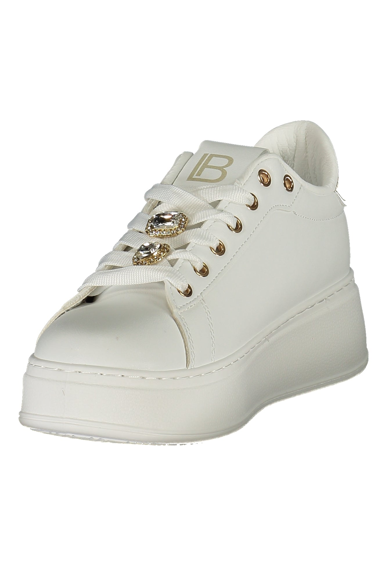 LAURA BIAGIOTTI WOMEN'S WHITE SPORTS SHOES