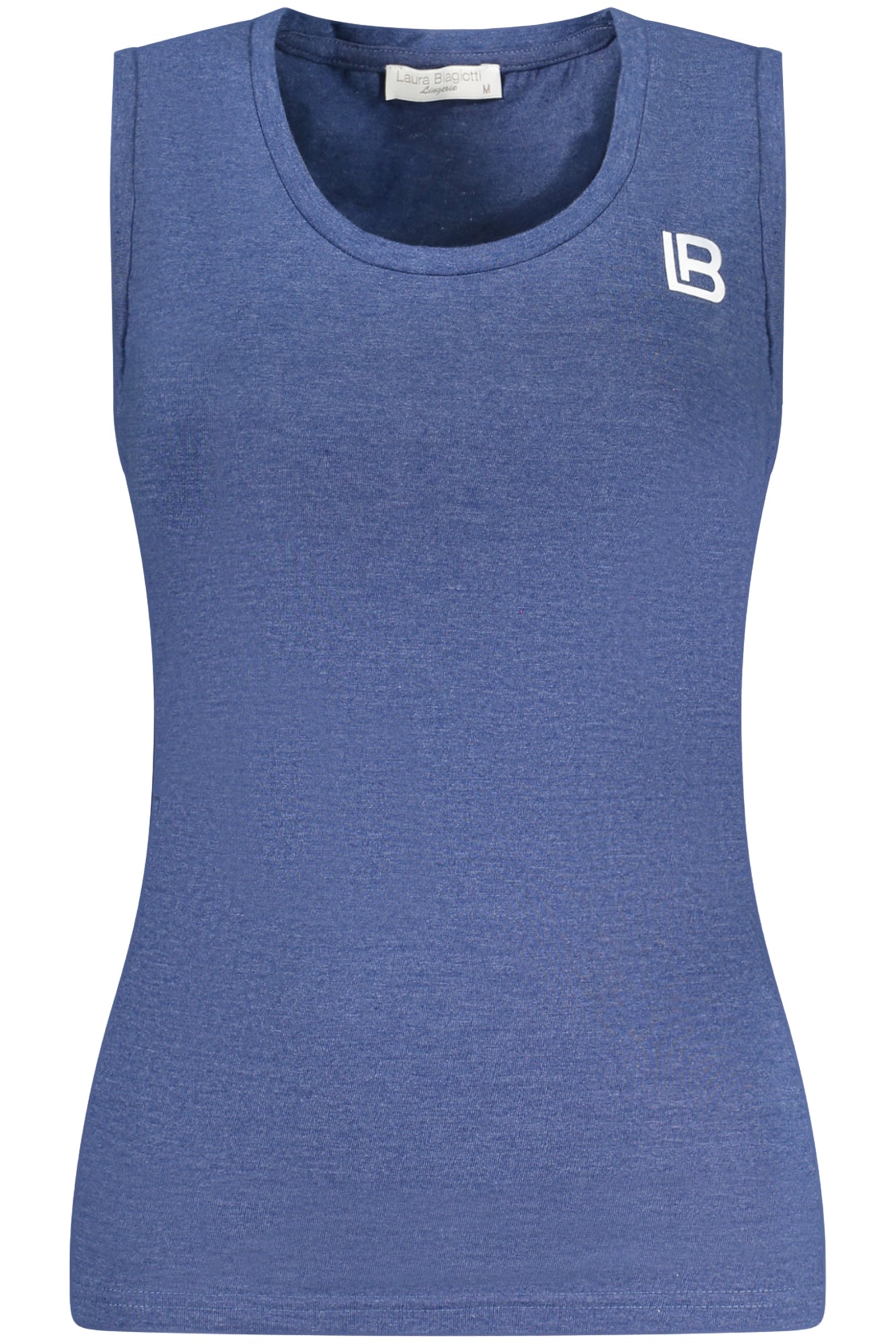 LAURA BIAGIOTTI WOMEN'S BLUE EXTERNAL TANK TOP