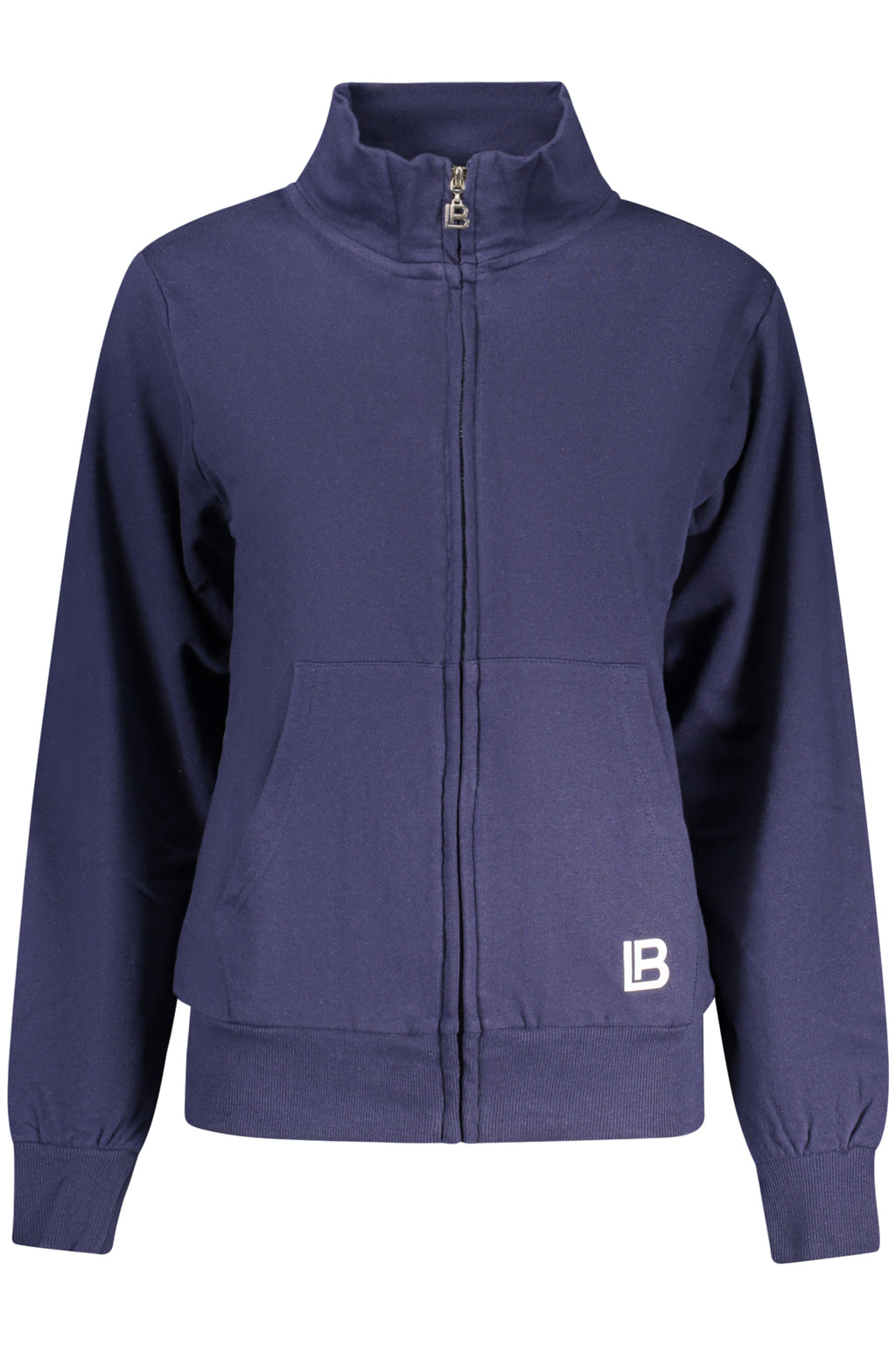 LAURA BIAGIOTTI WOMEN'S BLUE ZIP-UP SWEATSHIRT