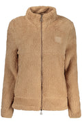 LAURA BIAGIOTTI WOMEN'S BROWN ZIP-UP SWEATSHIRT