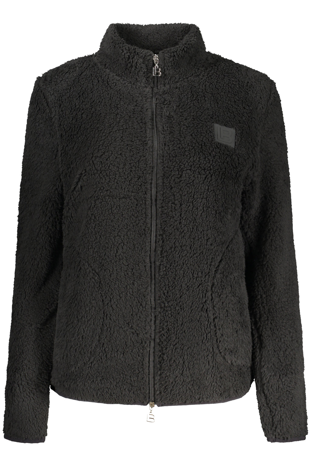 LAURA BIAGIOTTI WOMEN'S BLACK ZIP-UP SWEATSHIRT