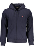 NAPAPIJRI MEN'S BLUE ZIP SWEATSHIRT