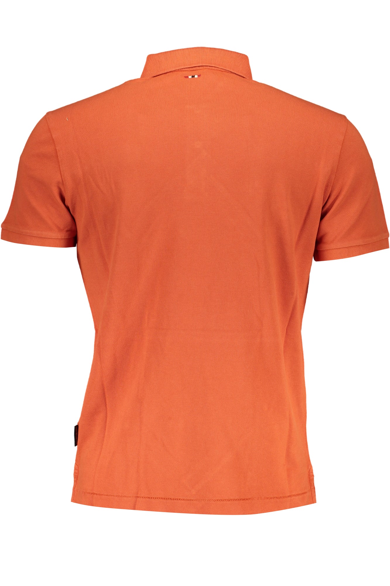 NAPAPIJRI MEN'S ORANGE SHORT SLEEVED POLO SHIRT
