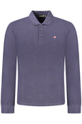 NAPAPIJRI MEN'S LONG-SLEEVED POLO SHIRT, BLUE