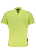 NAPAPIJRI YELLOW MEN'S SHORT SLEEVED T-SHIRT