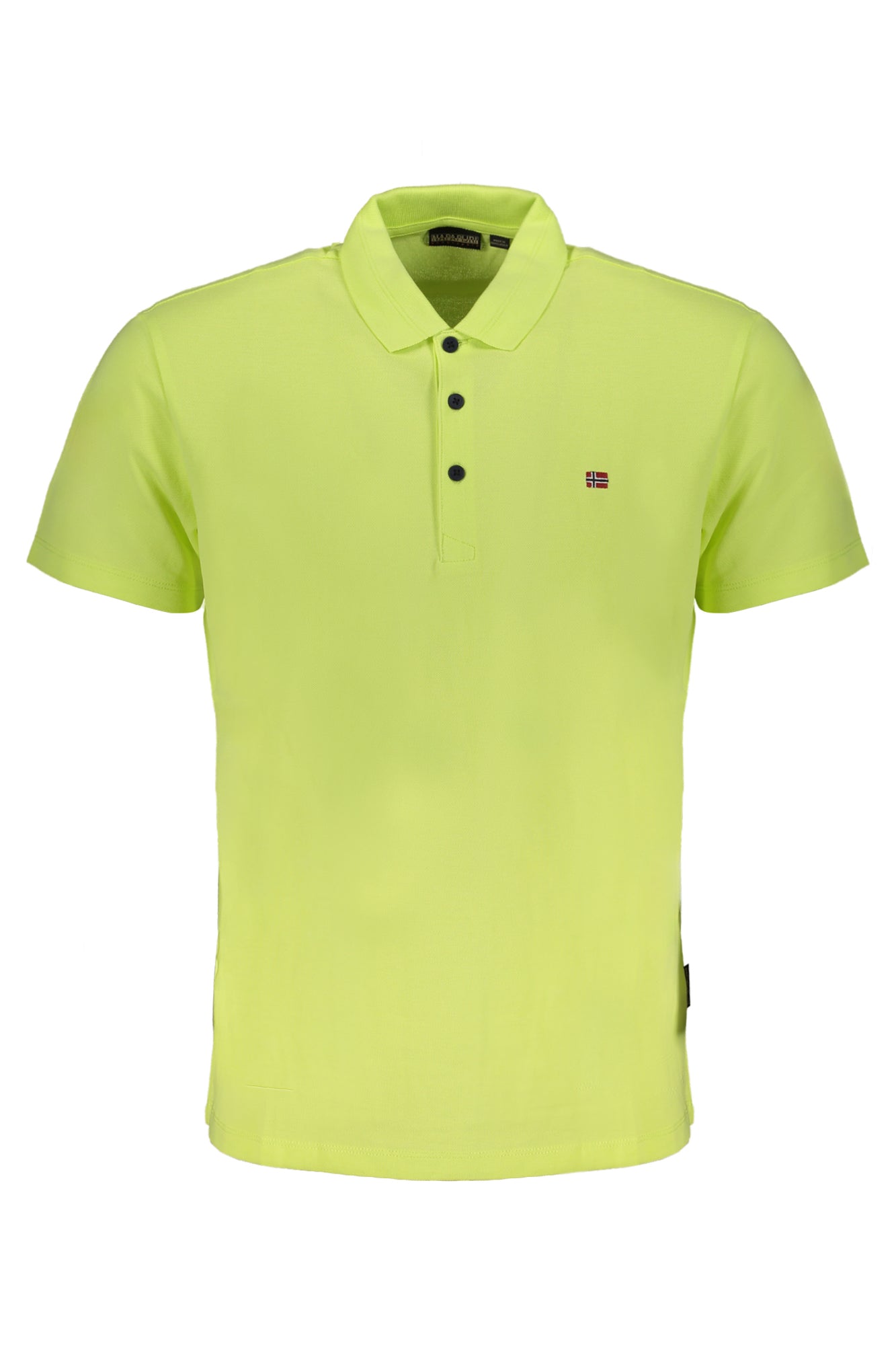 NAPAPIJRI YELLOW MEN'S SHORT SLEEVED T-SHIRT