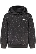 NIKE KIDS' BLACK ZIP-UP SWEATSHIRT
