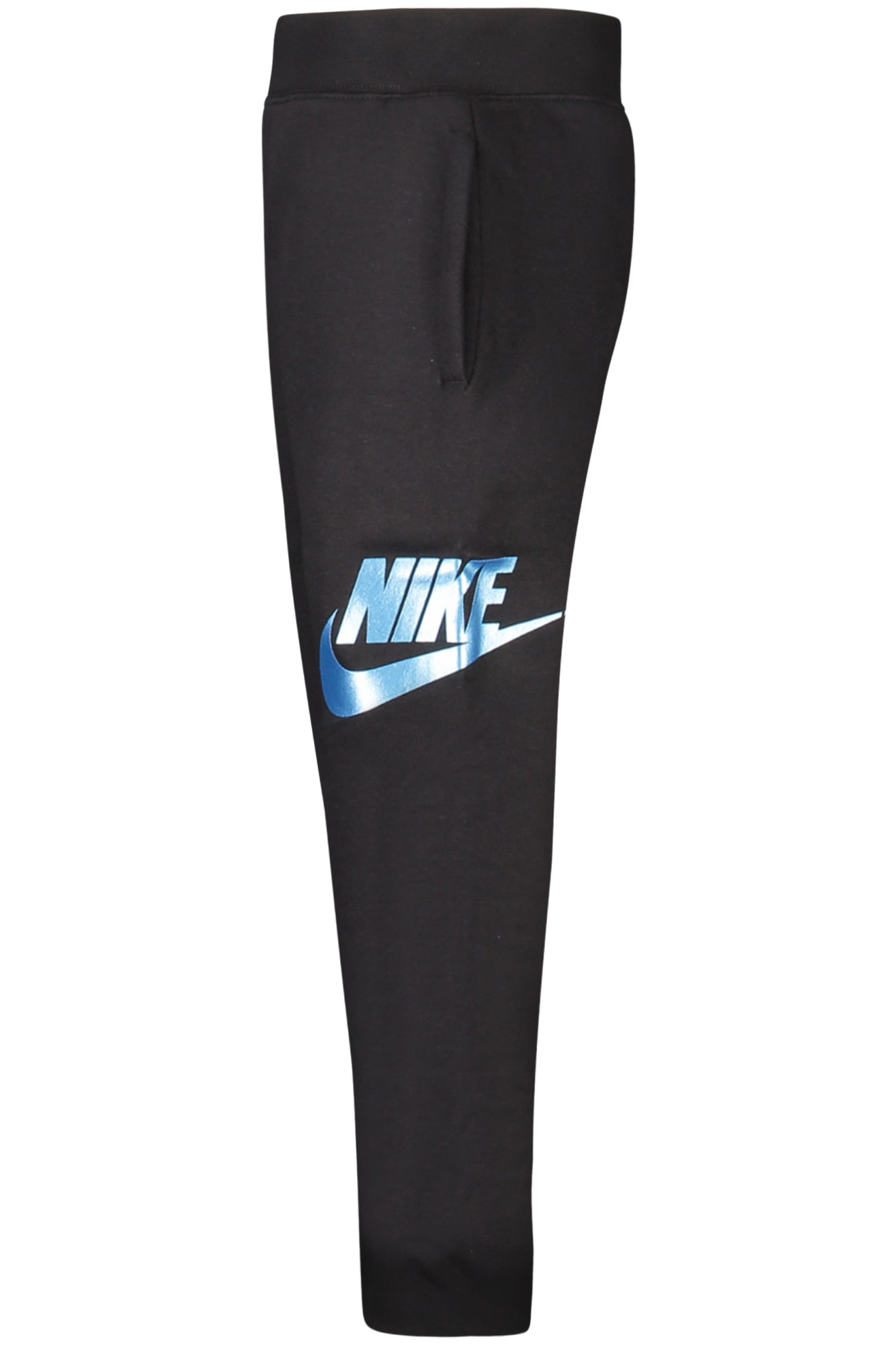 NIKE KIDS' BLACK LONG TRACK PANTS