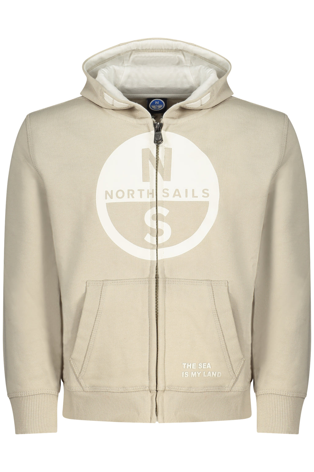 NORTH SAILS CHILDREN'S BEIGE ZIP-UP SWEATSHIRT